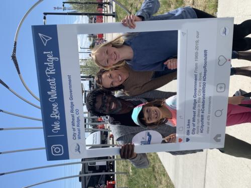 21. Family at opening of G Line commuter rail