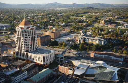 Roanoke. Aerial.