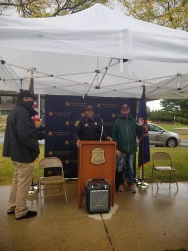 Police Chief Barren and Mayor Siver Southfield Domestic Violence Walk and Public Awareness Campaign